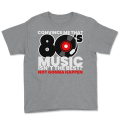 80’s Music is the Best Retro Eighties Style Music Lover Meme graphic - Grey Heather