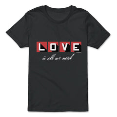 Love is all we need product, all we need is love design - Premium Youth Tee - Black