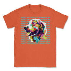Happy Mothers Day Human Mom Labrador Dog Unisex T-Shirt - Orange