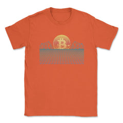 Bitcoin Retro 80s Aesthetic Vaporwave Theme For Crypto Fans product - Orange