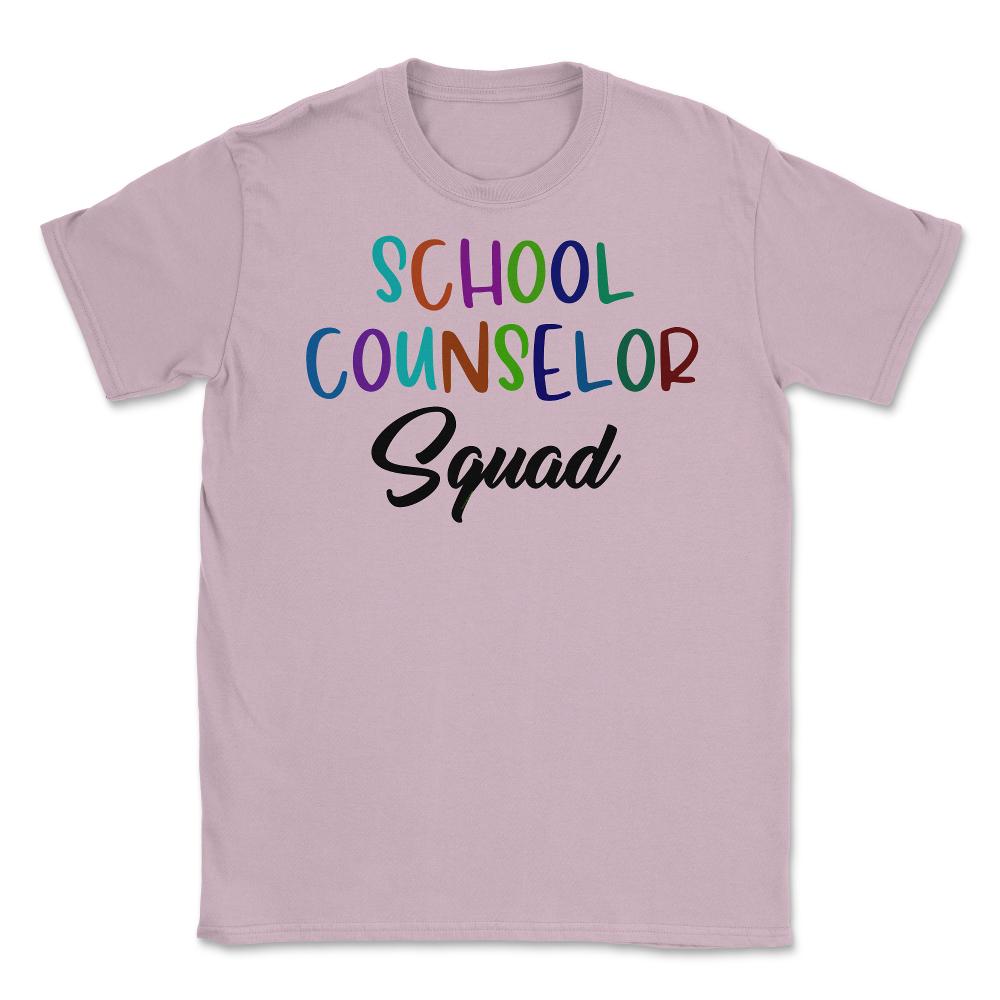 Funny School Counselor Squad Colorful Coworker Counselors design - Light Pink