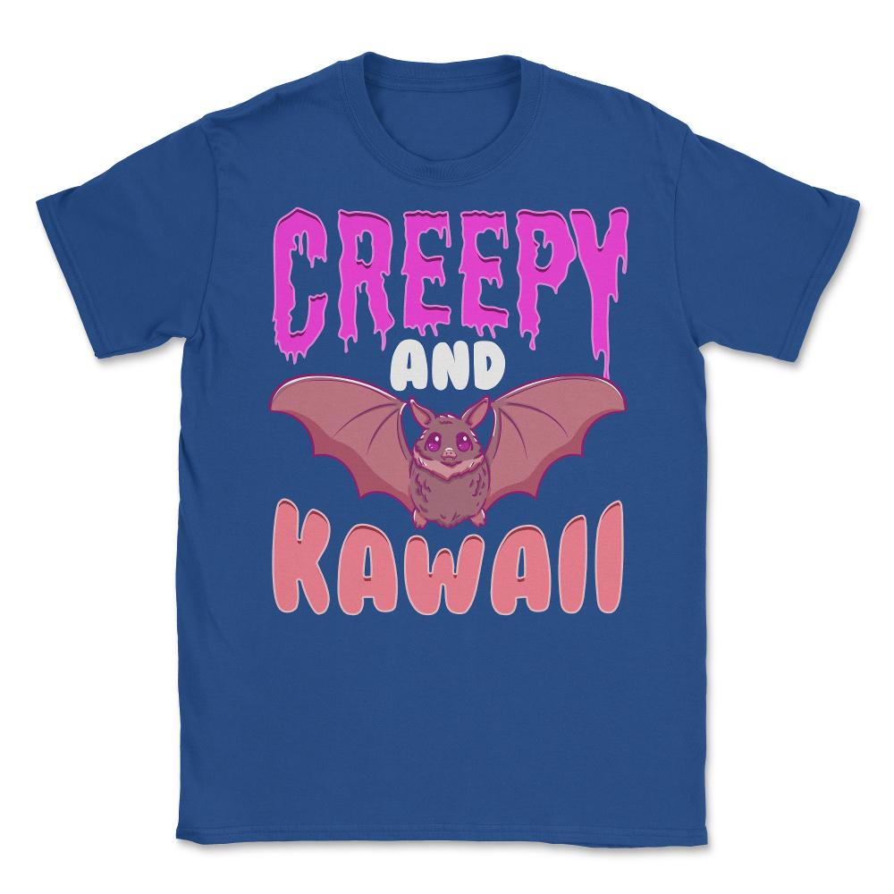 Halloween Creepy and Kawaii Cute Bat-Character Gif Unisex T-Shirt - Royal Blue
