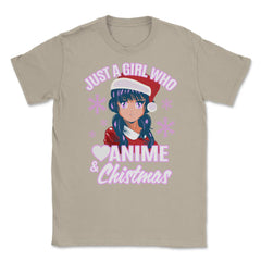 Just a Girl who Loves Anime & Christmas Manga Girl Otaku product - Cream