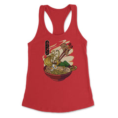Otters Eating Ramen Cute Kawaii Otters Eating Noodles product Women's - Red