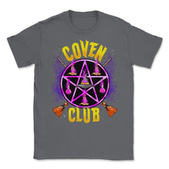 Coven Club for Witches Witchcraft Occult Pentagram Unisex T-Shirt - Smoke Grey