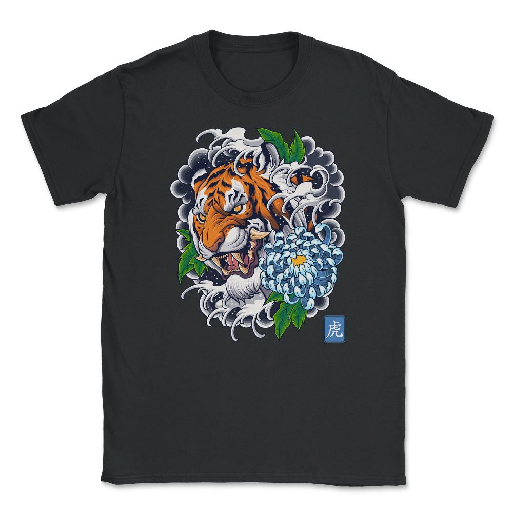 Year of the Tiger Retro Vintage Tattoo Style Art graphic Unisex - Black
