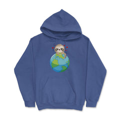 Love the Earth Sloth Earth Day Funny Cute Gift for Earth Day design - Royal Blue