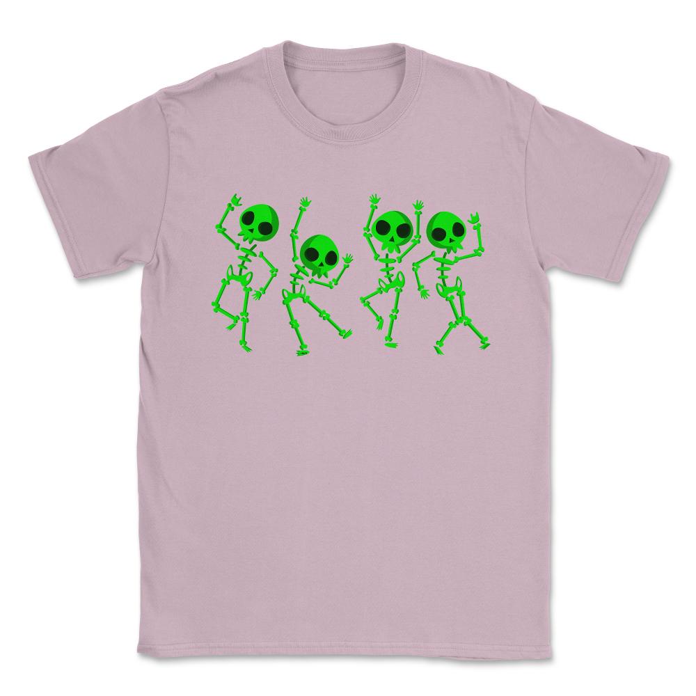 Dancing Human Skeletons Shirt Halloween T Shirt Gi Unisex T-Shirt - Light Pink