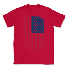 Barber Patriotic USA Flag Barber Tools Meme Grunge product Unisex - Red