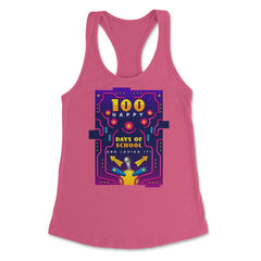 100 Happy Days of School & Loving It! Pinball Design print Women's - Hot Pink