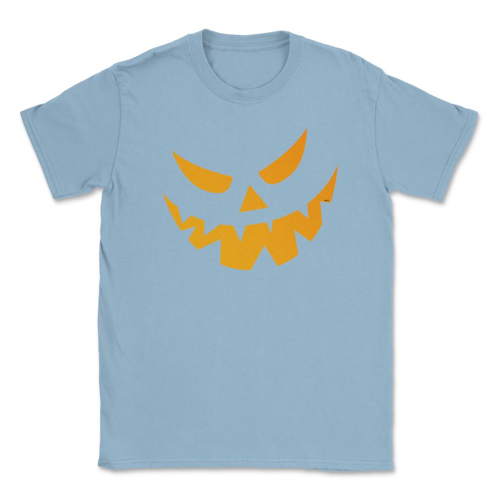 Grinning Pumpkin Funny Halloween costume T-Shirt Unisex T-Shirt - Light Blue