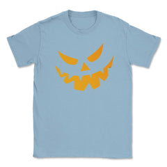 Grinning Pumpkin Funny Halloween costume T-Shirt Unisex T-Shirt - Light Blue