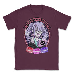 Kawaii Pastel Goth Witchcraft Anime Girl product Unisex T-Shirt - Maroon