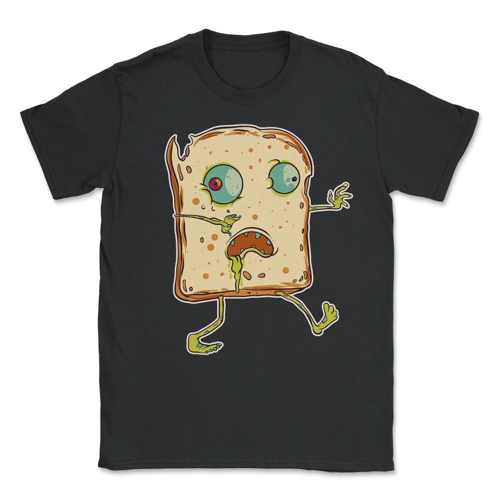 Zombie Bread Funny Halloween Character Trick'Treat Unisex T-Shirt - Black