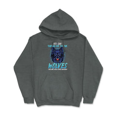 You can throw me to the Wolves Halloween Hoodie - Dark Grey Heather