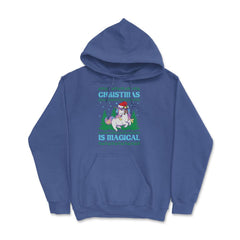 Unicorn Christmas Is Magical Ugly product Style print Hoodie - Royal Blue