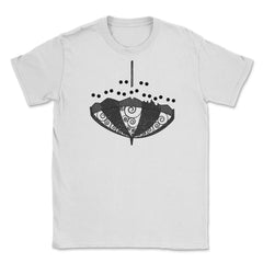 Upside-Down Gothic Umbrella & Skulls Goth Punk Grunge Cute design - White