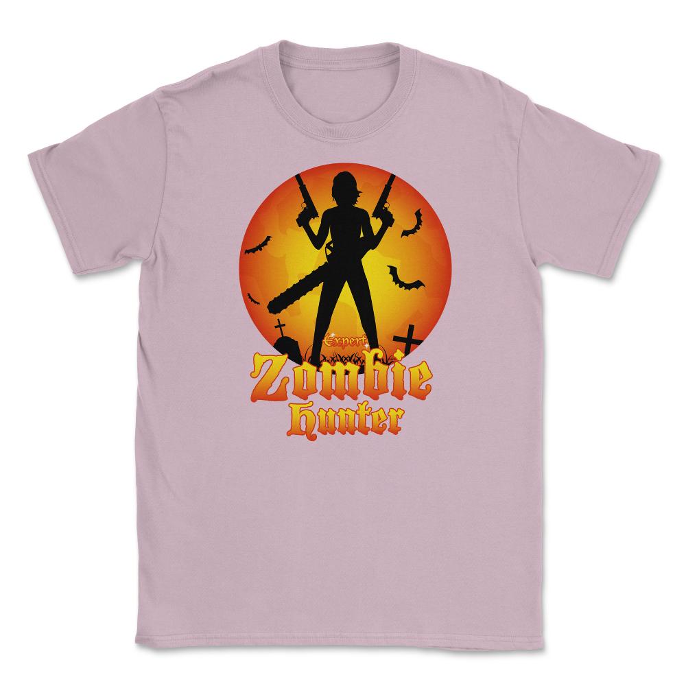 Expert Zombie Hunter Halloween costume T-Shirt Tee Unisex T-Shirt - Light Pink