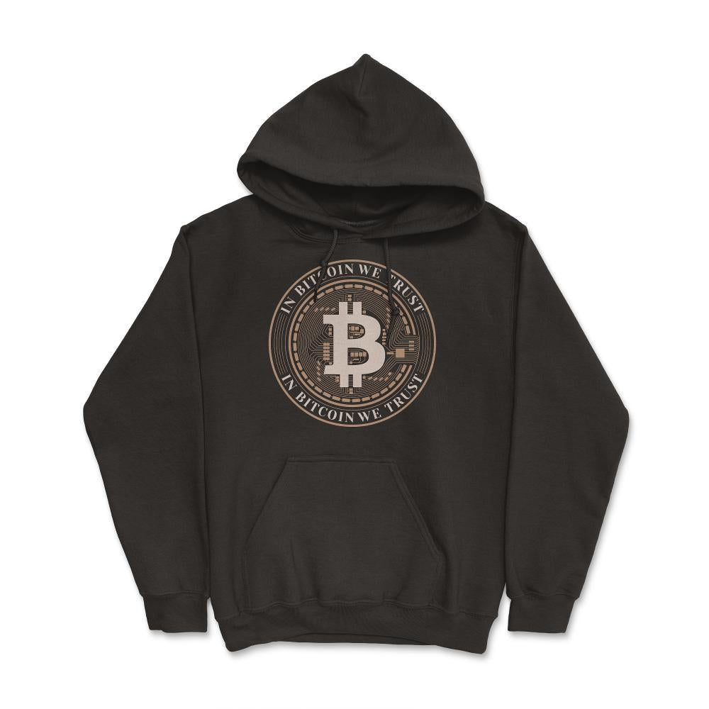 In Bitcoin We Trust Blockchain Slogan Theme For Crypto Fans product - Hoodie - Black
