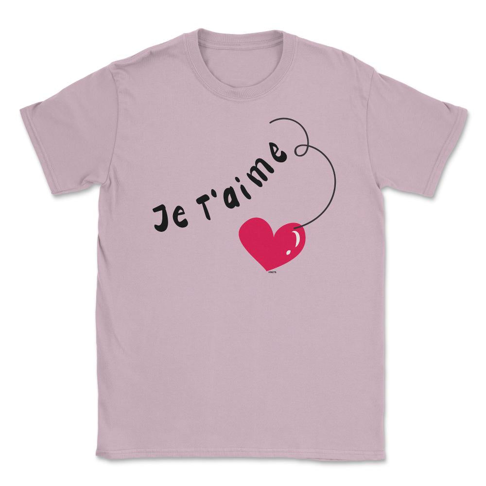 Je t'aime t-shirt Unisex T-Shirt - Light Pink