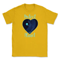 Protect our Planet T-Shirt Gift for Earth Day  Unisex T-Shirt - Gold