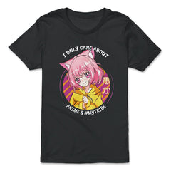 I only care about Anime and #Mytribe for Manga lovers print - Premium Youth Tee - Black