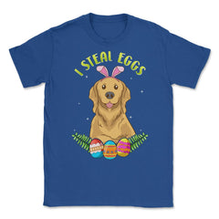 Easter Labrador with Bunny Ears Funny I steal eggs Gift design Unisex - Royal Blue