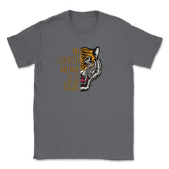 Mi Espiritu Animal es el Tigre Rugiente Gracioso print Unisex T-Shirt - Smoke Grey
