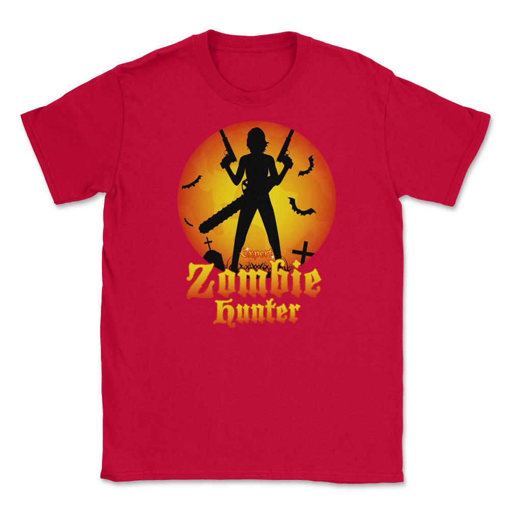 Expert Zombie Hunter Halloween costume T-Shirt Tee Unisex T-Shirt - Red