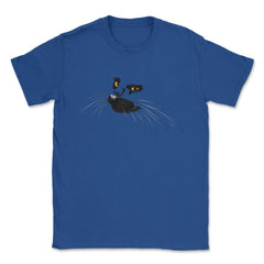 Black Cat Face Halloween T Shirt  & Gifts Unisex T-Shirt - Royal Blue