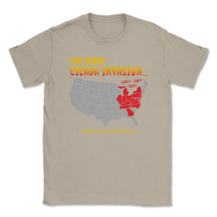 Cicada Invasion Coming to These States in US Map Funny print Unisex - Cream