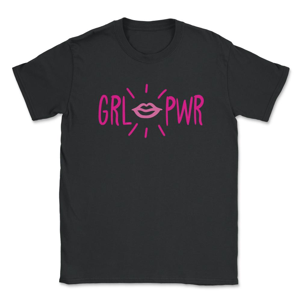 GRL PWR T-Shirt Feminist Shirt  Unisex T-Shirt - Black