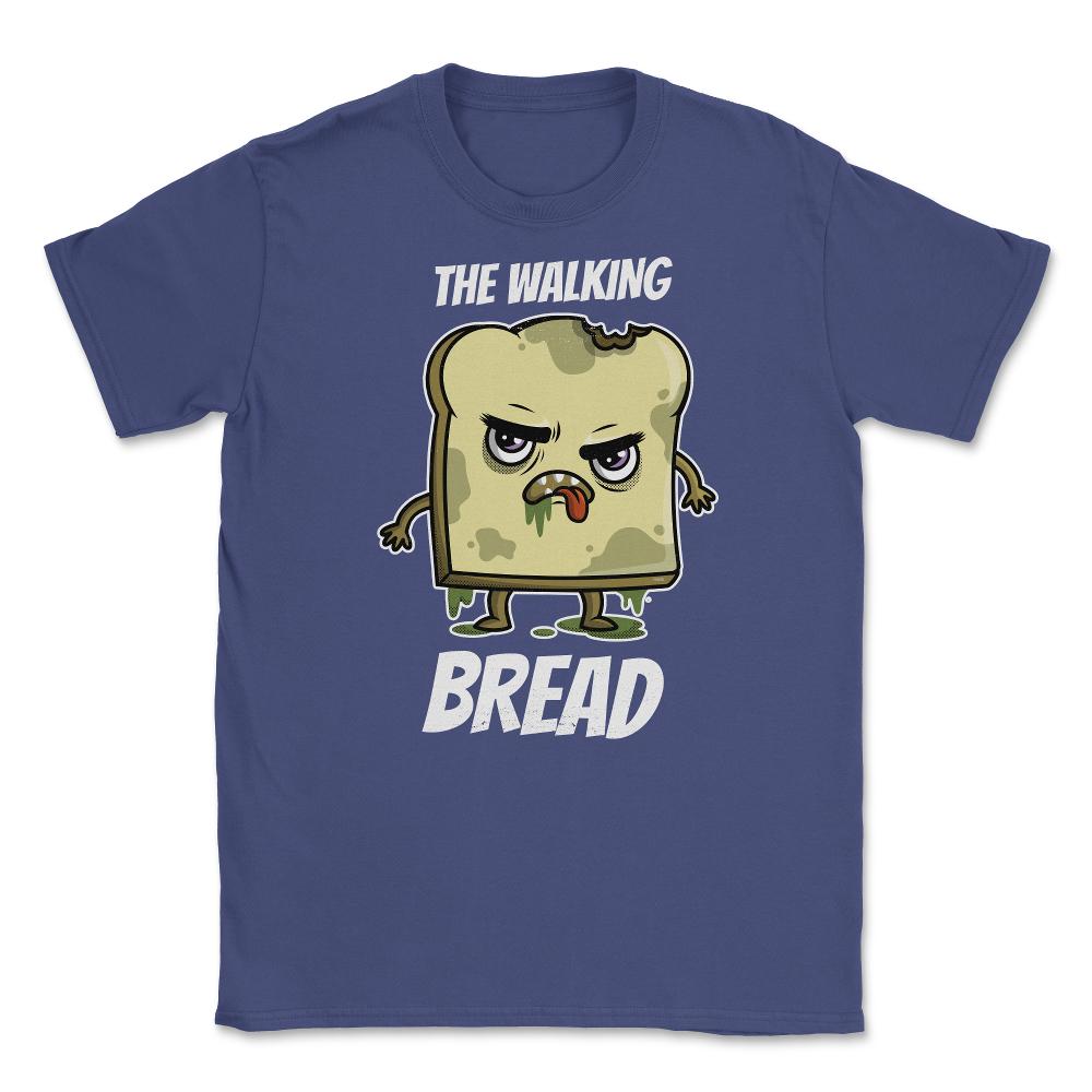 The Walking Bread Funny Halloween Kawaii Zombie Unisex T-Shirt - Purple