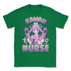 Anime Girl Nurse Design Gift product Unisex T-Shirt - Green
