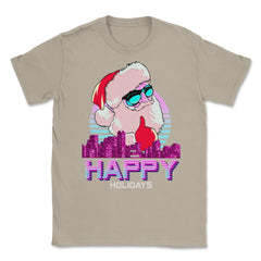 Vaporwave Santa XMAS Funny Humor Happy Holidays Unisex T-Shirt - Cream