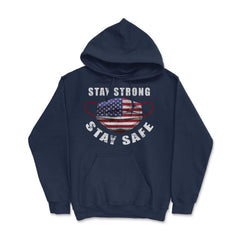 Stay Strong Stay Safe US Flag Mask Solidarity Awareness Gift print - Navy