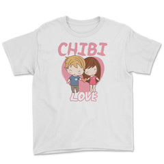 Chibi Love Anime Shirt Couple Humor Youth Tee - White