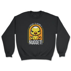 I Refuse To Become a Nugget! Angry Kawaii Chicken Hilarious design - Unisex Sweatshirt - Black