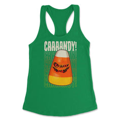 Candy Corn Hilarious & Creepy Halloween Character design Women's - Kelly Green