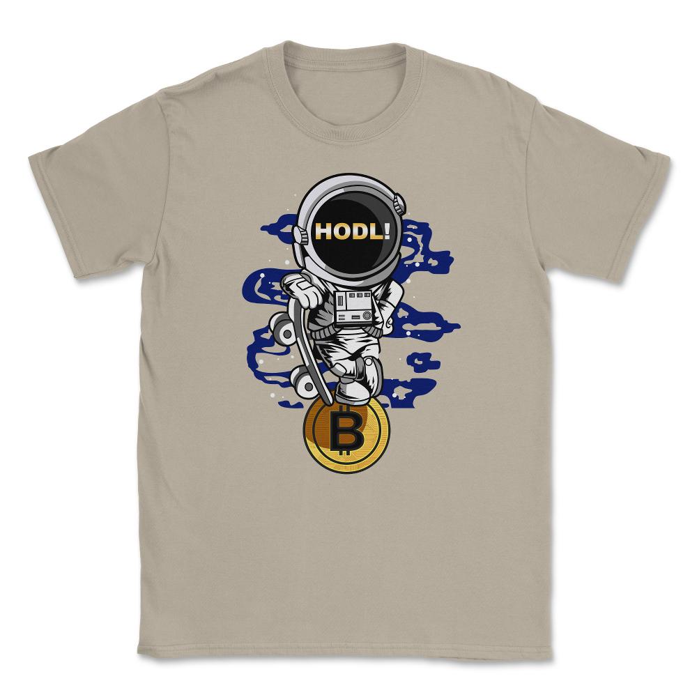 Bitcoin Astronaut HODL! Theme For Crypto Fans or Traders design - Cream