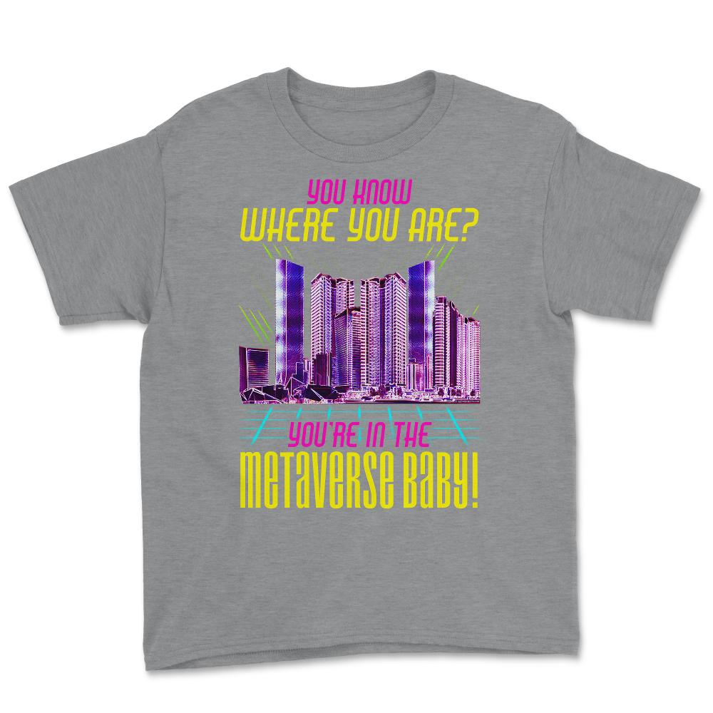 Metaverse City for VR-Fans & Gamers Virtual Reality Video graphic - Grey Heather