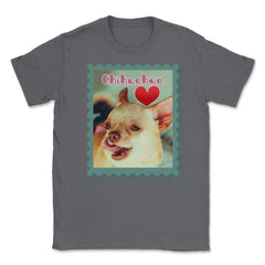 Chihuahua Love Stamp t-shirt Unisex T-Shirt - Smoke Grey