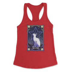 The Star Cat Arcana Tarot Card Mystical Wiccan product Women's - Red