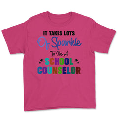 Funny It Takes Lots Of Sparkle To Be A School Counselor Gag print - Heliconia