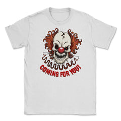 Scary Clown Creepy Halloween Shirt Gifts T Shirt T Unisex T-Shirt - White