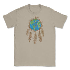 Earth Dream Catcher Shield T-Shirt Gift for Earth Day Unisex T-Shirt - Cream