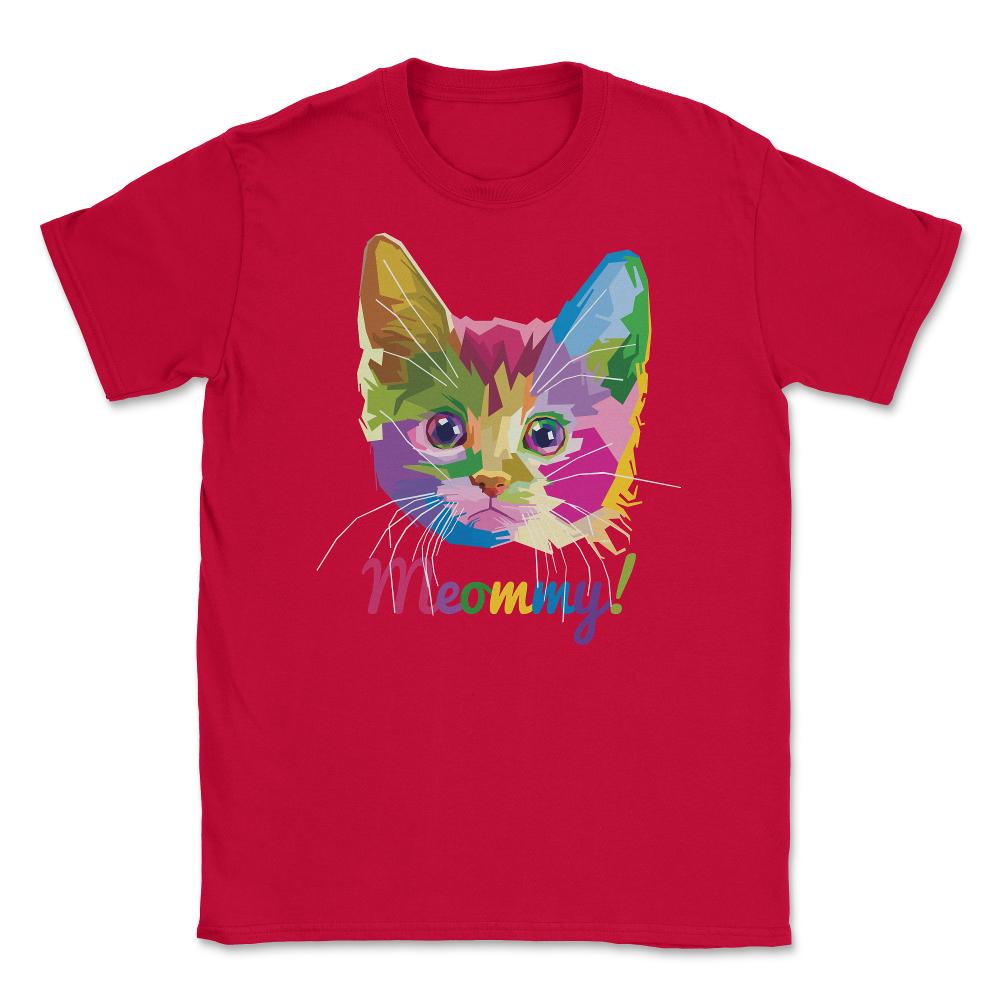 Meommy Kitten Unisex T-Shirt - Red