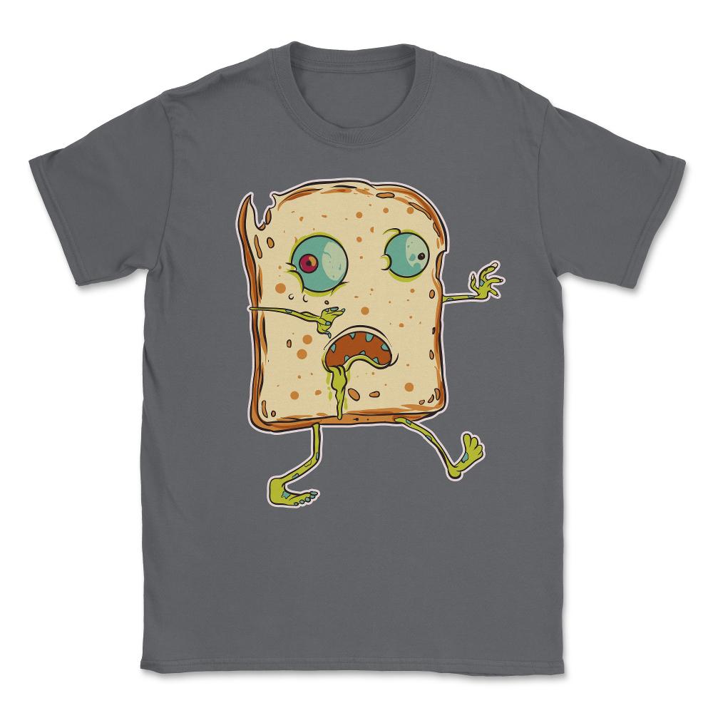 Zombie Bread Funny Halloween Character Trick'Treat Unisex T-Shirt - Smoke Grey