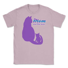 Mom & Cat Lover Unisex T-Shirt - Light Pink