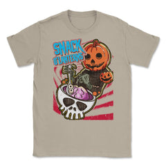Snack O'lanterns Halloween Funny Costume Design graphic Unisex T-Shirt - Cream
